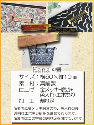 バッグプレート実用例